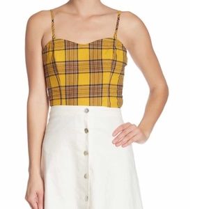 NWT LPA Plaid Bustier Top